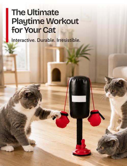 Cat Boxing Punch Ball Toy