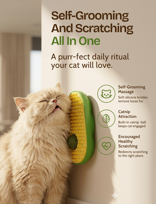 Avocado Cat Grooming & Scratching Toy