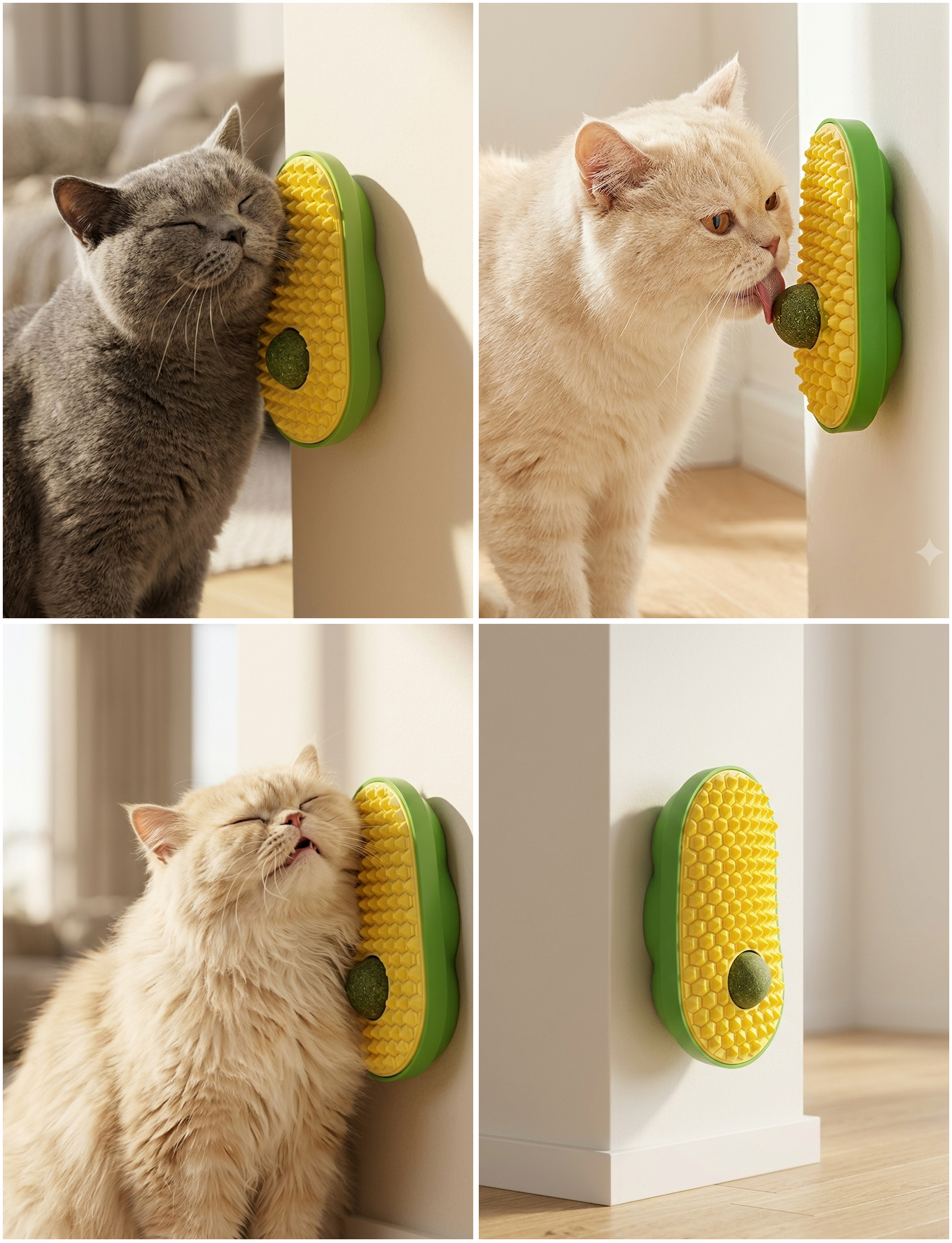 Avocado Cat Grooming & Scratching Toy