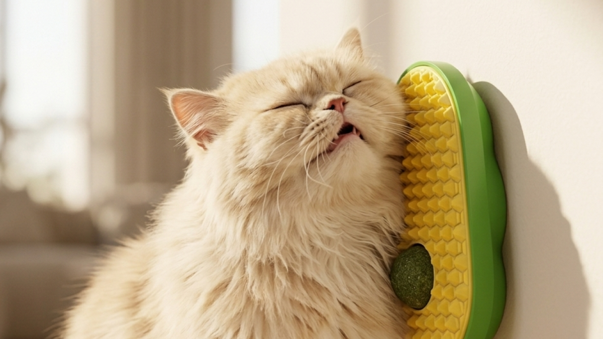 Avocado Cat Grooming & Scratching Toy